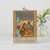 Dog Dinner Party  hondenafbeelding Kaart (Staand voorkant)