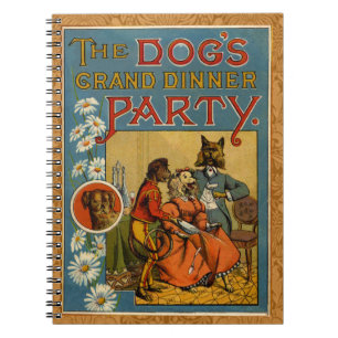 Dog Dinner Party  hondenafbeelding Notitieboek