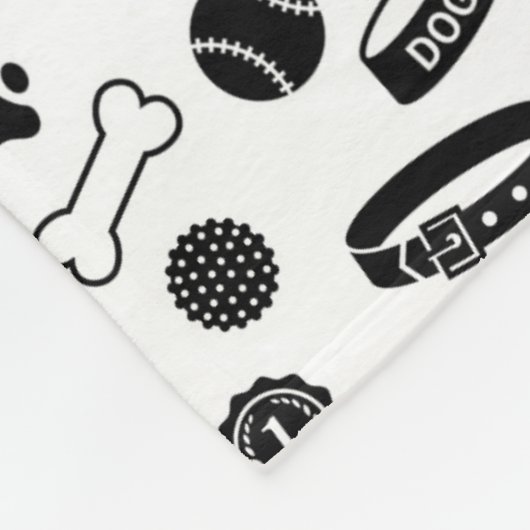 Dog Dish, Awards, ballen en poten Fleece Deken (Hoek)