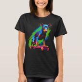 Dog Doberman Pinscher Skateboard T-shirt (Voorkant)