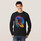 Dog Doberman Pinscher Surfing T-shirt (Voorkant volledig)
