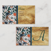 DOG DOCTOR MET KITTEN Parchment Monogram Visitekaartje (Voorkant / Achterkant)