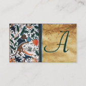 DOG DOCTOR MET KITTEN Parchment Monogram Visitekaartje (Achterkant)