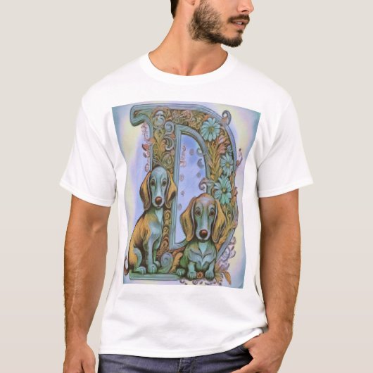 Dog Dog Alfabet T-shirt (Voorkant)
