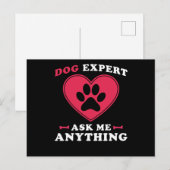 Dog Dog Expert Briefkaart (Voorkant / Achterkant)
