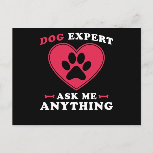 Dog Dog Expert Briefkaart (Voorkant)