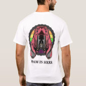 DOG DOG VAN DE KUSTPINK AANGEPASTE NAAM T-Shirt (Achterkant)
