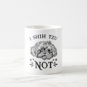 Dog Dogs I Shih Tzu Niet Puppy  Grappig Cadeau Koffiemok