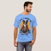 Dog Doing Yoga T-shirt (Voorkant volledig)
