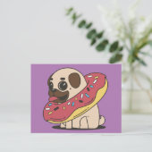 DOG DONUT-BRIEFKAARTEN BRIEFKAART (Staand voorkant)