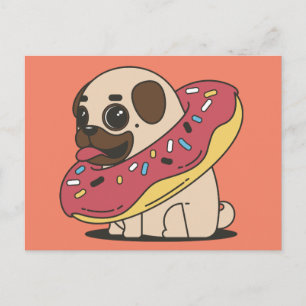 DOG DONUT-BRIEFKAARTEN BRIEFKAART