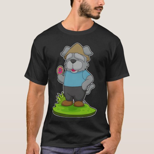 Dog Donut retro meisje T-shirt (Voorkant)