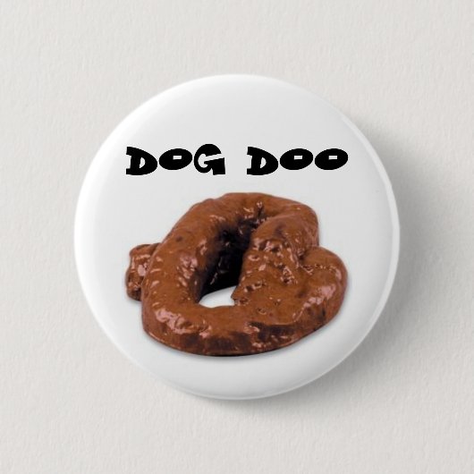 Dog Doo Ronde Button 5,7 Cm (Voorkant)
