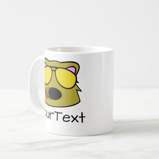 Dog Doodle Face Personalized Coffee Mok (Voorkant links)