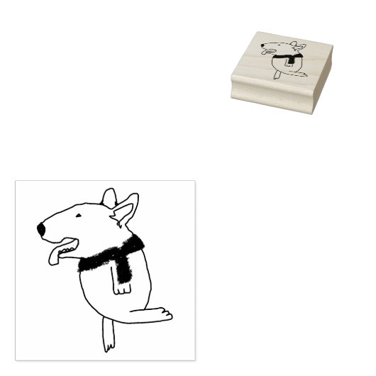 Dog Doodle Rubberstempel (Gestempeld)