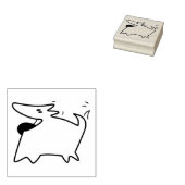Dog Doodle Rubberstempel (Gestempeld)
