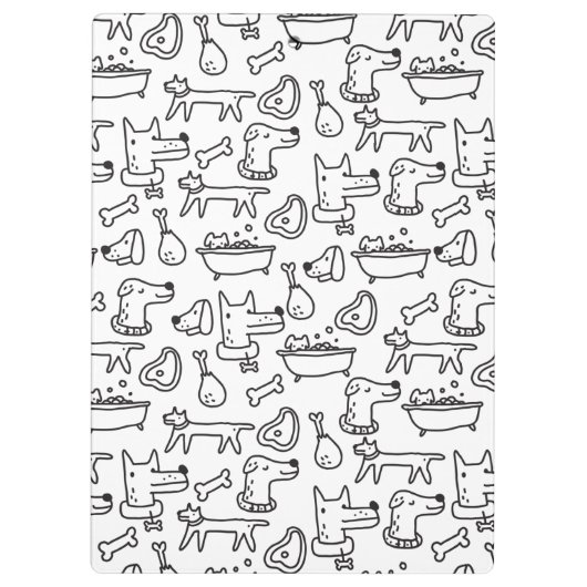 Dog Doodles Klembord (Achterkant)