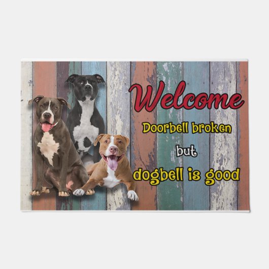 Dog Doormat - Housewarming Gift - Animal Doormat Deurmat (Voorkant)