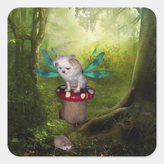 Dog Dragonfly en Hedge Hog Stickers (Voorkant)