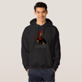 Dog Drama Ultra Soft Graphic Princess Dramatic Que Hoodie (Voorkant volledig)