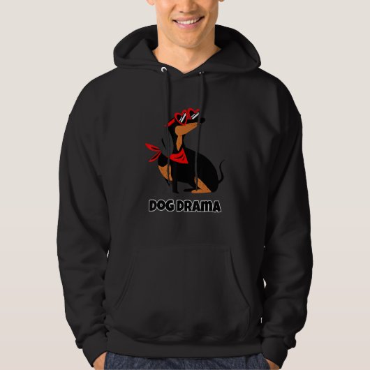 Dog Drama Ultra Soft Graphic Princess Dramatic Que Hoodie (Voorkant)