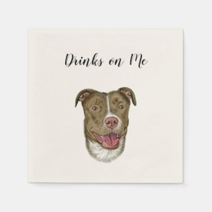 Dog Drink op me Napkins (Dog) Servet