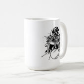 Dog Drummer-speldrums Koffiemok (Voorkant rechts)