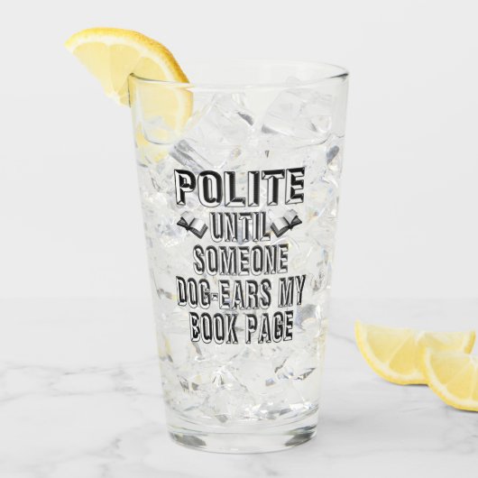 Dog Ear Books Humor Glas (Voorkant ijs)