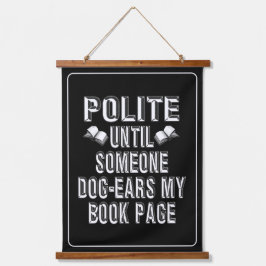 Dog Ear Books Humor Hangend Wandkleed
