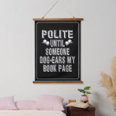 Dog Ear Books Humor Hangend Wandkleed (Slaapkamer)