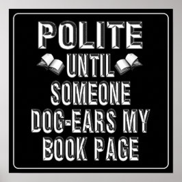 Dog Ear Books Humor Poster