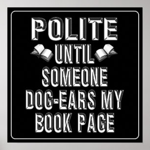 Dog Ear Books Humor Poster