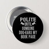 Dog Ear Books Humor Ronde Button 7,6 Cm (Voorkant /achterkant)