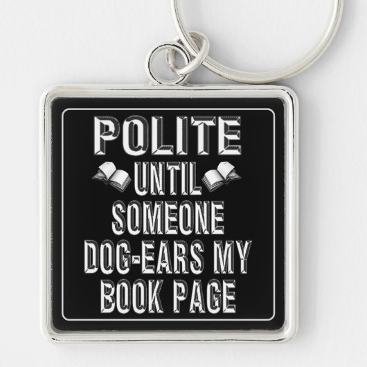 Dog Ear Books Humor Sleutelhanger (Voorkant)