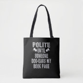 Dog Ear Books Humor Tote Bag (Voorkant)