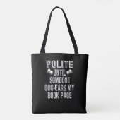 Dog Ear Books Humor Tote Bag (Achterkant)