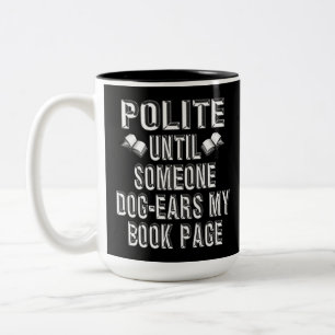 Dog Ear Books Humor Tweekleurige Koffiemok