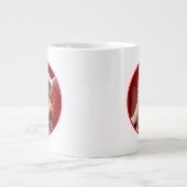 Dog Eating Pizza Slice Grote Koffiekop (Voorkant)