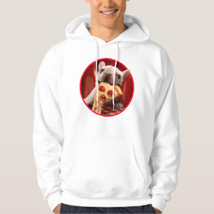 Dog Eating Pizza Slice Hoodie