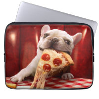 Dog Eating Pizza Slice