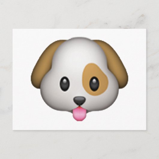 Dog - Emoji Briefkaart (Voorkant)