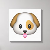 Dog - Emoji Canvas Afdruk (Voorkant)