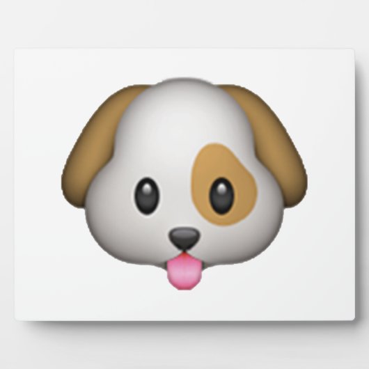 Dog - Emoji Fotoplaat (Voorkant)