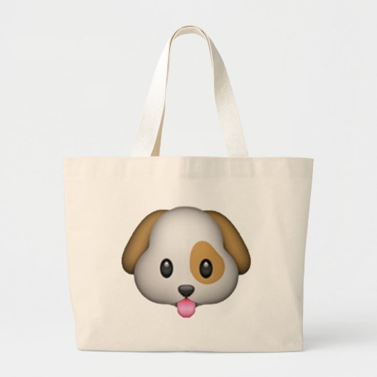 Dog - Emoji Grote Tote Bag (Voorkant)