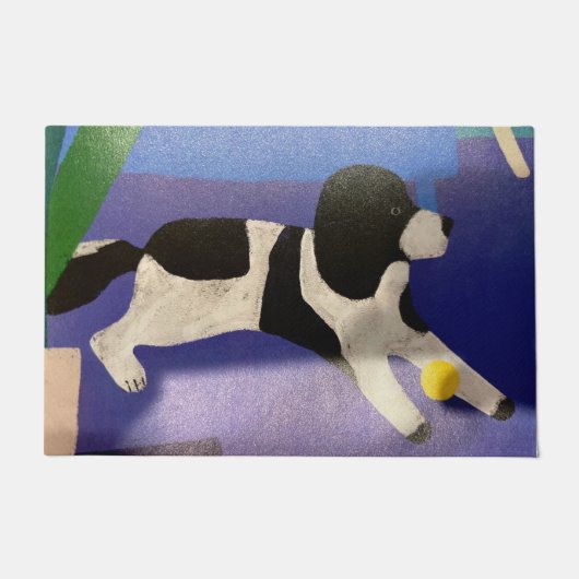 Dog en Ball Mat (Voorkant)
