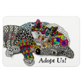 Dog en Cat Magnet 3"x4" Magneet (Horizontaal)