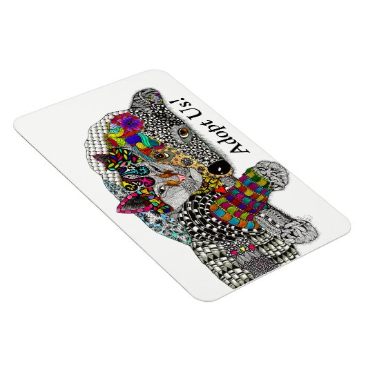 Dog en Cat Magnet 3"x4" Magneet (Rechterzijde)