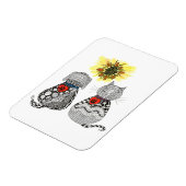 Dog en Cat Magnet 3"x4" Magneet (Linkerzijde)