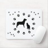 Dog en Cat Mousepad Muismat (Met muis)