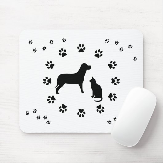 Dog en Cat Mousepad Muismat (Met muis)